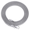 10K White Gold 2.25mm Solid Franco Box Chain Closed Link Necklace 22 - 30 Inches