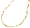 Real 10K Yellow Gold Solid Flat Mariner Chain 3.25mm Necklace Plain 16-26 Inches