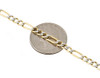 10K Yellow Gold Diamond Cut Solid Figaro Style Chain 4.5mm Necklace 16-30 Inches