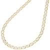 Real 10K Yellow Gold Diamond Cut Solid Mariner Chain 4mm Necklace 16-30 Inch