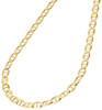 Real 10K Yellow Gold Solid Flat Mariner Chain 5mm Necklace Plain 16-30 Inches