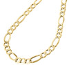 Mens Real 10K Yellow Gold Figaro Chain 6.30mm Necklace High Polished 20-30 Inch