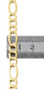 Mens Real 10K Yellow Gold Figaro Chain 6.30mm Necklace High Polished 20-30 Inch