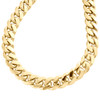 10K Yellow Gold 8.75mm Solid Miami Cuban Link Chain Box Clasp Necklace 22"- 30"