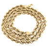 Real 10K Yellow Gold Solid Rope Chain 6mm Shiny Twist Necklace 20-30 Inches