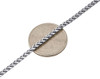Mens Ladies 10K White Gold 2.5MM Rounded Palm Wheat Chain Necklace 18-40 Inches
