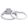 14K White Gold Solitaire Diamond Bridal Set Engagement + Wedding Rings 1.5 CT.