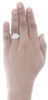 14K White Gold Solitaire Diamond Bridal Set Engagement + Wedding Rings 1.5 CT.