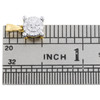 10K Yellow Gold Real Diamond 4-Prong Earring Studs & Pendant Charm Set 0.15 CTW.