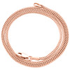 Real 10K Rose Gold 3D Hollow Franco Box Link Chain 1.50mm Necklace 18-26 Inches