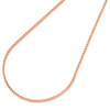 Real 10K Rose Gold 3D Hollow Franco Box Link Chain 1.50mm Necklace 18-26 Inches