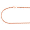 Real 10K Rose Gold 3D Hollow Franco Box Link Chain 2mm Necklace 18 - 26 Inches