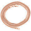 Real 10K Rose Gold 3D Hollow Franco Box Link Chain 2mm Necklace 18 - 26 Inches