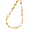 Real 10K Yellow Gold 3D Turkish Rope Chain 3.60mm Fancy Link Necklace 24-30 Inch