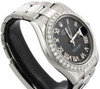 Mens 41mm 116300 Rolex DateJust II Steel Diamond Watch Black Roman Dial 3 CT.