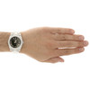 Mens 41mm 116300 Rolex DateJust II Steel Diamond Watch Black Roman Dial 3 CT.