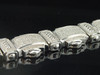 Mens .925 Sterling Silver Real White Diamond Bracelet Tennis Chain Link 5.50 ct.