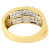 10K Yellow Gold Diamond Trio Set Ladies Engagement Ring Mens Wedding Band 3/4 Ct