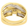 Diamond Trio Set 10K Yellow Gold Ladies Engagement Ring Mens Wedding Band .75 Ct