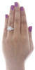 Diamond Princess Solitaire Engagement Wedding Ring White Gold Bridal Set 1.50 Ct