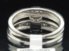 Princess Diamond Bridal Set 14K White Gold Engagement Ring Wedding Band 0.25 Ct.