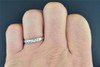 Diamond Trio Set Round Cut His & Her Matching Wedding 925 Sterling Silver .10 Ct