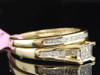Princess Cut Diamond Bridal Set 10K Yellow Gold Engagement Wedding Ring 0.47 Ct.