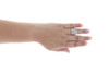 Diamond Bridal Set .925 Sterling Silver White Finish Pave Engagement Ring 1 CT.