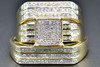 Diamond Trio Set Engagement Ring Wedding Band 14K Yellow Gold His & Hers 0.60 Ct