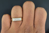 Diamond Trio Set Engagement Ring Wedding Band 14K Yellow Gold His & Hers 0.60 Ct