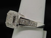 LADIES 10K WHITE GOLD .25C DIAMOND PAVE RIGHT HAND RING