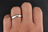 Comfort Fit Wedding Band 10K White Gold Plain Mens Engagement Ring 4mm SZ 10