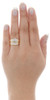 10K Yellow Gold Diamond Trio Set Matching Engagement Ring Wedding Band 1/3 Ct.