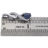 White Gold Diamond Pendant Blue Sapphire Infinity Pendant Charm 2.26 TCW