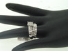 Diamond Trio Set 14K White Gold Princess Cut Matching Wedding Ring 0.80 Tcw.