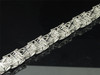 Mens Diamond Link Bracelet .925 Sterling Silver Round Pave Design 2 Ct.