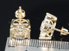10K YELLOW GOLD 2.95CT SOLITAIRE DIAMOND EARRINGS STUDS
