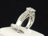 Ladies 14K White Gold Diamond Engagement Ring Wedding Band Bridal Set 1.31 Ct.
