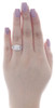 14K White Gold Solitaire Diamond Infinity Wedding Ring Bridal sEt 1.01 Ct.