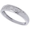 Diamond Trio Set His Her Matching Engagement Wedding Ring 10k White Gold 1/4 Ct