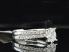 18k White Gold Solitaire Round Diamond Wedding Engagement Bridal Set Ring 1 Ct.