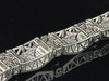 Mens 10K White Gold 6 ct. Genuine Diamond Bracelet Bangle Link Super Solid 58g