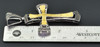 Yellow Diamond Cross Pendant 925 Sterling Silver Mens Charm