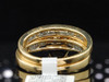 Ladies 14K Yellow Gold Diamond Engagement Ring Wedding Band Bridal Set 0.50 Ct.