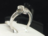 Black Diamond White Gold Designer Fashion Band Right Hand Cocktail Ring 0.19 Ct.