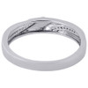 .925 Sterling Silver Diamond Trio Set Matching Engagement Ring & Band 0.25 Ct.