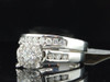 White Gold Solitaire Round Diamond 2 Piece Engagement Wedding Bridal Set 1.24 Ct