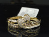 Ladies 10K Yellow Gold .26 Ct. Round Cut Champagne Brown Diamond Engagement Ring