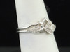Ladies 10K White Gold Kite Halo Diamond Engagement Ring Wedding Band Bridal Set