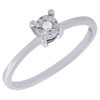 Diamond Solitaire Promise Ring .925 Sterling Silver 0.04 Tcw